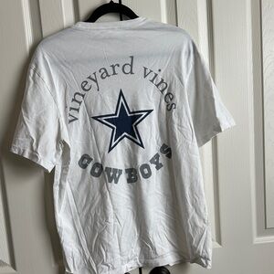 Vineyard Vines White and Blue Dallas Cowboys Tee